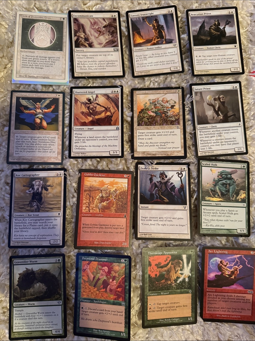 16 Older Magic The Gathering Card Lot 1994-2012